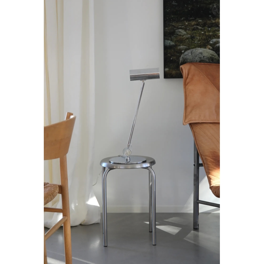 Markslöjd 109184 - Lámpara de mesa LED regulable ARLO LED/4,9W/230V cromo brillante