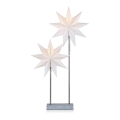 Markslöjd 703867 - Decoración navideña DUVA 2xE14/25W/230V gris