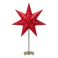 Markslöjd 705544 - Decoración de Navidad SATURNUS 1xE14/25W/230V 35 cm rojo