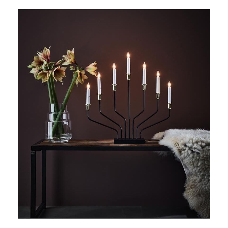 Markslöjd 705758 - Portavelas de Navidad BROSA XL 7xE10/3W/230V