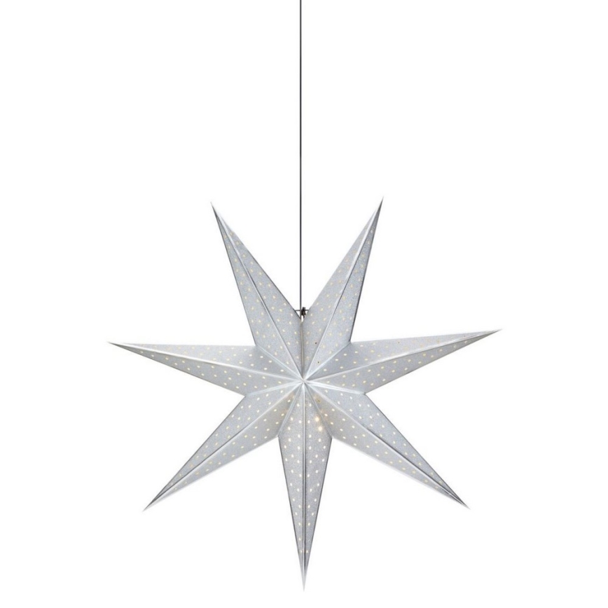 Markslöjd 705788 - Decoración de Navidad GLITTER 1xE14/25W/230V diámetro 75 cm plata