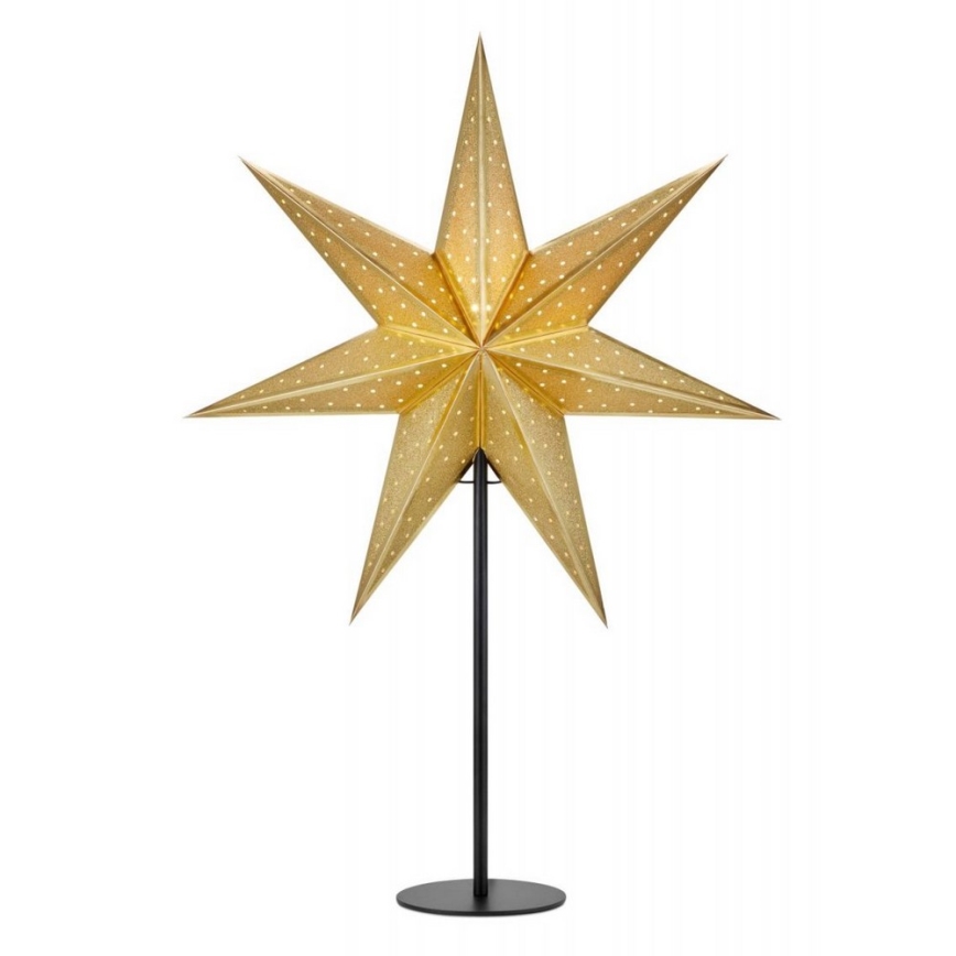 Markslöjd 705795 - Decoración de Navidad GLITTER 1xE14/25W/230V 65 cm negro/dorado