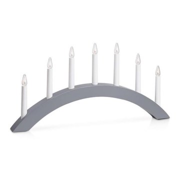 Markslöjd 705810 - Portavelas de Navidad ATLE 7xE10/3W/230V