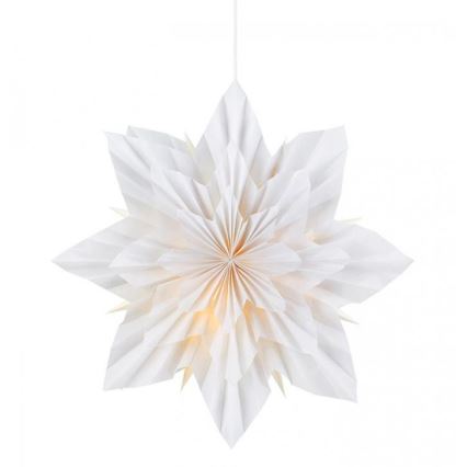 Markslöjd 705834 - Decoración de Navidad NEELA 1xE14/25W/230V diámetro 56 cm blanco