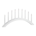 Markslöjd 705954 - Portavelas de Navidad AVENTO 9xE10/3W/230V blanco
