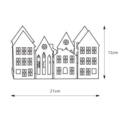 Markslöjd 706365 - LED Portavelas navideño YORK 3xLED/0,1W/1xCR2032 gris