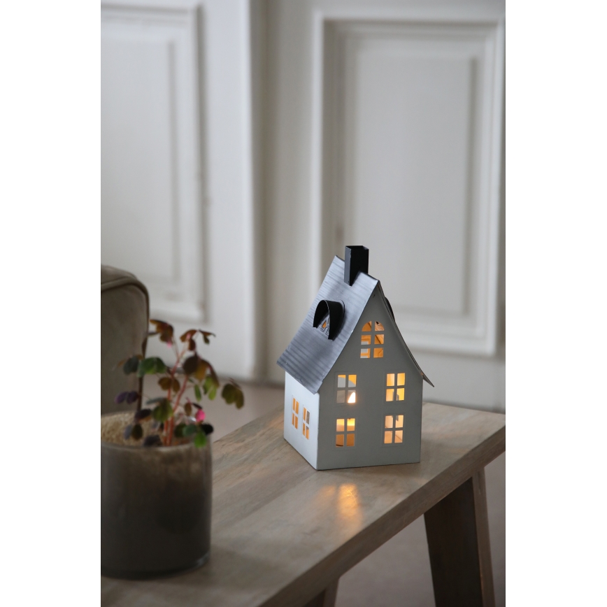 Markslöjd 706366 - decoración navideña LED LUTON LED/0,1W/1xCR2032 blanco/negro