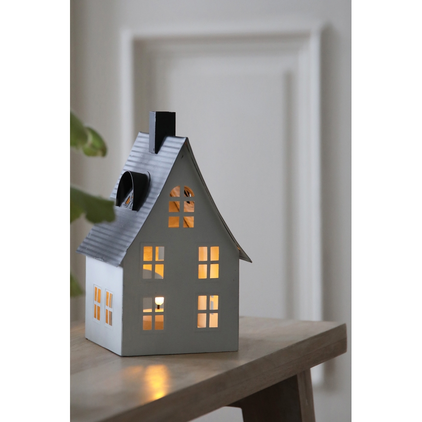 Markslöjd 706366 - decoración navideña LED LUTON LED/0,1W/1xCR2032 blanco/negro