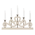 Markslöjd 706453 - Candelabro navideño ENEBY 5xE10/3W/230V beige/latón