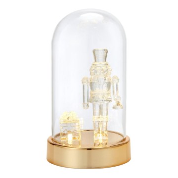 Markslöjd 706527 - LED decoración navideña ISLA LED/0,12W/3xAA latón/cascanueces