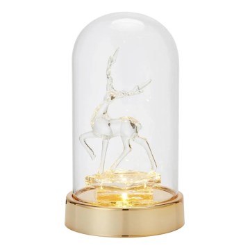 Markslöjd 706529 - decoración navideña LED ISLA LED/0,06W/3xAA latón/reno