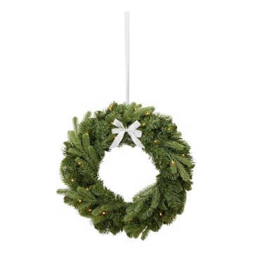 Markslöjd 706541 - Corona navideña LED de exterior VINTRA LED/3W/3xAA Ø 60 cm IP44 blanco cálido