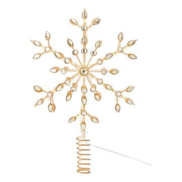 Markslöjd 706556 - Estrella LED de Navidad para árbol GLINA LED/2,16W/2xAA dorada