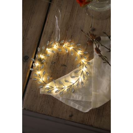 Markslöjd 706557 - LED decoración navideña ARIA LED/3,12W/2xAA plateada