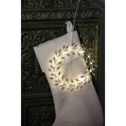 Markslöjd 706557 - LED decoración navideña ARIA LED/3,12W/2xAA plateada