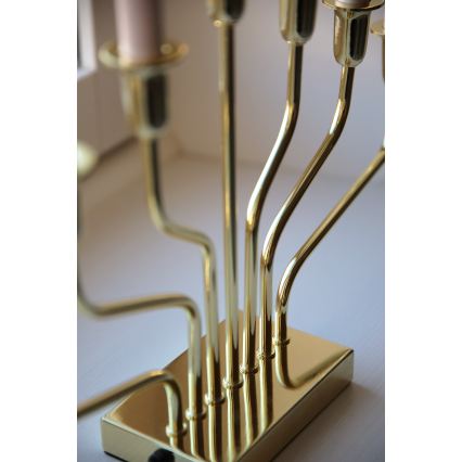 Markslöjd 706561 - candelabro navideño BROSA 7xE10/3W/230V dorado
