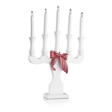 Markslöjd 8011,410 - Candelero de navidad RYDBOHOLM 5xE10/3W