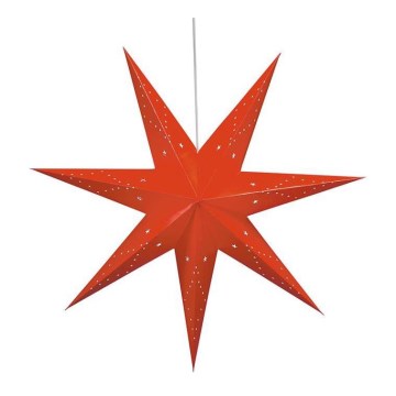 Markslöjd 8101,130 - Decoración de Navidad SATURNUS 1xE14/25W/230V diámetro 75 cm rojo
