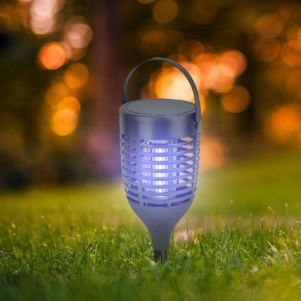 Mata insectos solar LED 3en1 LED/1,3W/3,7V IP24 20 mm 2200 mAh