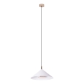MAXLIGHT P0505 - Lámpara LED colgante VULCANO LED/5W/230V diá. 30,5 cm blanco