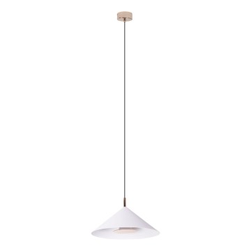 MAXLIGHT P0505 - Lámpara LED colgante VULCANO LED/5W/230V diá. 30,5 cm blanco