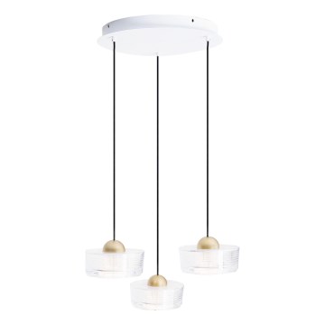 MAXLIGHT P0543 - Lámpara LED colgante LIPARI LED/22W/230V diá. 35 cm transparente
