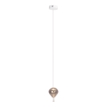 MAXLIGHT P0576 - Lámpara LED colgante PALLONCINI 2xLED/3W/230V diá. 12 cm ahumado