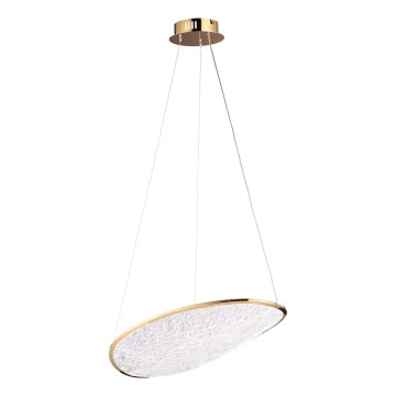 MAXLIGHT P0637D - Lámpara colgante con cable EMPIRE LED/17W/230V dorada
