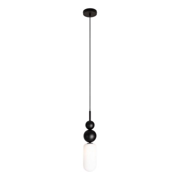 MAXLIGHT P0641 - Lámpara colgante con cable NOVA 1xG9/12W/230V Ø 12 cm negra