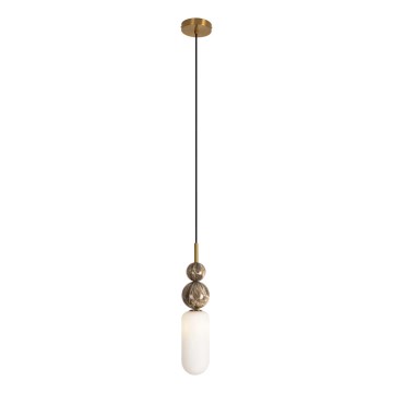 MAXLIGHT P0642 - Lámpara colgante con cable NOVA 1xG9/12W/230V, diámetro 12 cm, color dorado