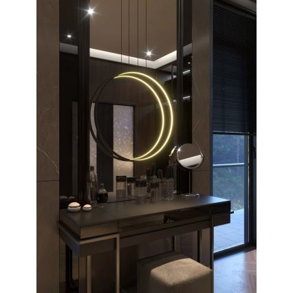 MAXLIGHT P0652 - LED lámpara colgante para baño con cable VISUAL VER LED/22W/230V IP44 negra