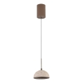 MAXLIGHT P0666 - Lámpara colgante LED con cable CUCCINA LED/57W/230V, diámetro 15 cm, beige