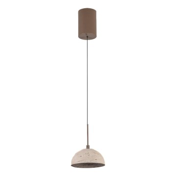 MAXLIGHT P0666 - Lámpara colgante LED con cable CUCCINA LED/57W/230V, diámetro 15 cm, beige
