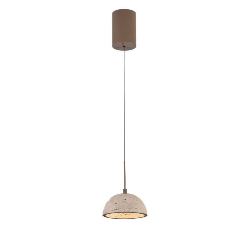 MAXLIGHT P0666 - Lámpara colgante LED con cable CUCCINA LED/57W/230V, diámetro 15 cm, beige