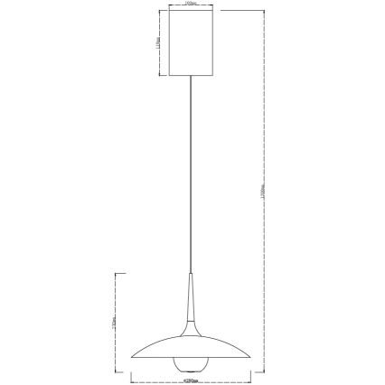 MAXLIGHT P0674 - Lámpara colgante LED con cable MANUKA LED/12W/230V Ø 28 cm dorado/beige
