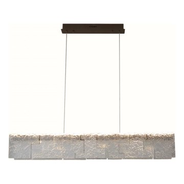 MAXLIGHT P0678 - Lámpara colgante LED con cable EVEREST LED/55W/230V marrón