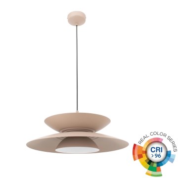 MAXLIGHT P0698 - Lámpara colgante LED con cable MAYUMI LED/12W/230V Ø 50 cm CRI 96 beige