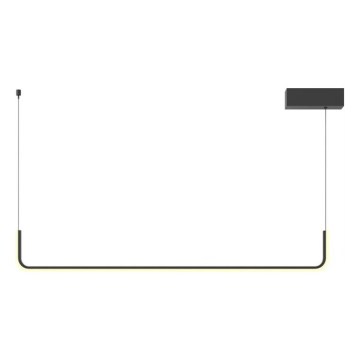MAXLIGHT PO644 - Lámpara colgante con cable URUS LED/17W/230V negra