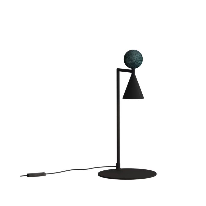 MAXLIGHT T0069 - Lámpara de mesa LED BINGO LED/12W/230V CRI 92 negra/verde