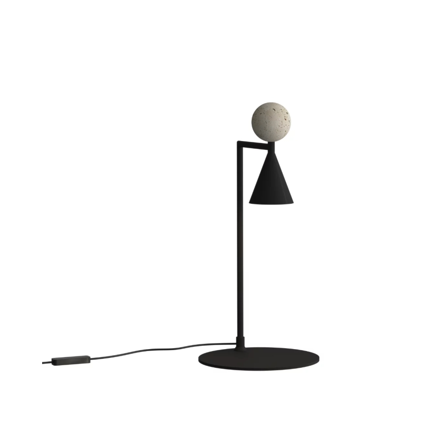 MAXLIGHT T0070 - Lámpara de mesa LED BINGO LED/12W/230V IRC 92 negro/beige