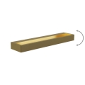 MAXLIGHT W0318 - Aplique LED de baño FLINK LED/12W/230V 45 cm IP44 dorado