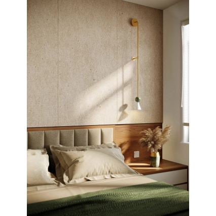MAXLIGHT W0448 - lámpara de pared LED BINGO LED/8W/230V CRI 92 dorada/verde