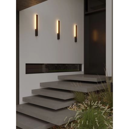 MAXLIGHT W0458 - Aplique de pared exterior KAPRUN LED/6W/230V CRI 93 IP65 negro
