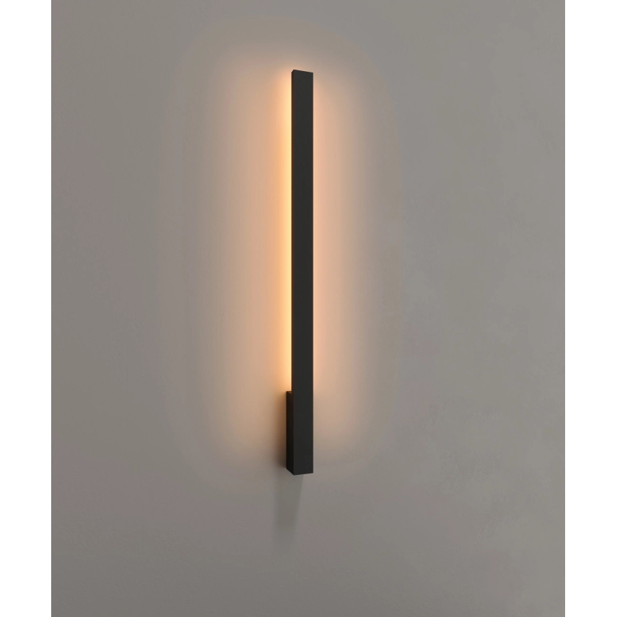MAXLIGHT W0459 - Aplique de pared LED para exterior KAPRUN LED/12W/230V CRI 93 IP65 negro