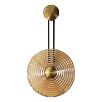 MAXLIGHT W0473 - LED Aplique de pared SING LED/8W/230V dorado/beige ahumado