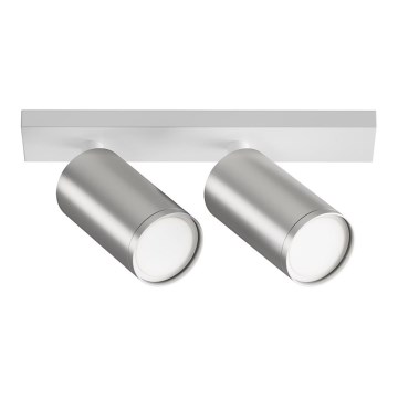 Maytoni C051CL-U-2WS - Foco FOCUS 2xGU10/10W/230V cromo mate/blanco
