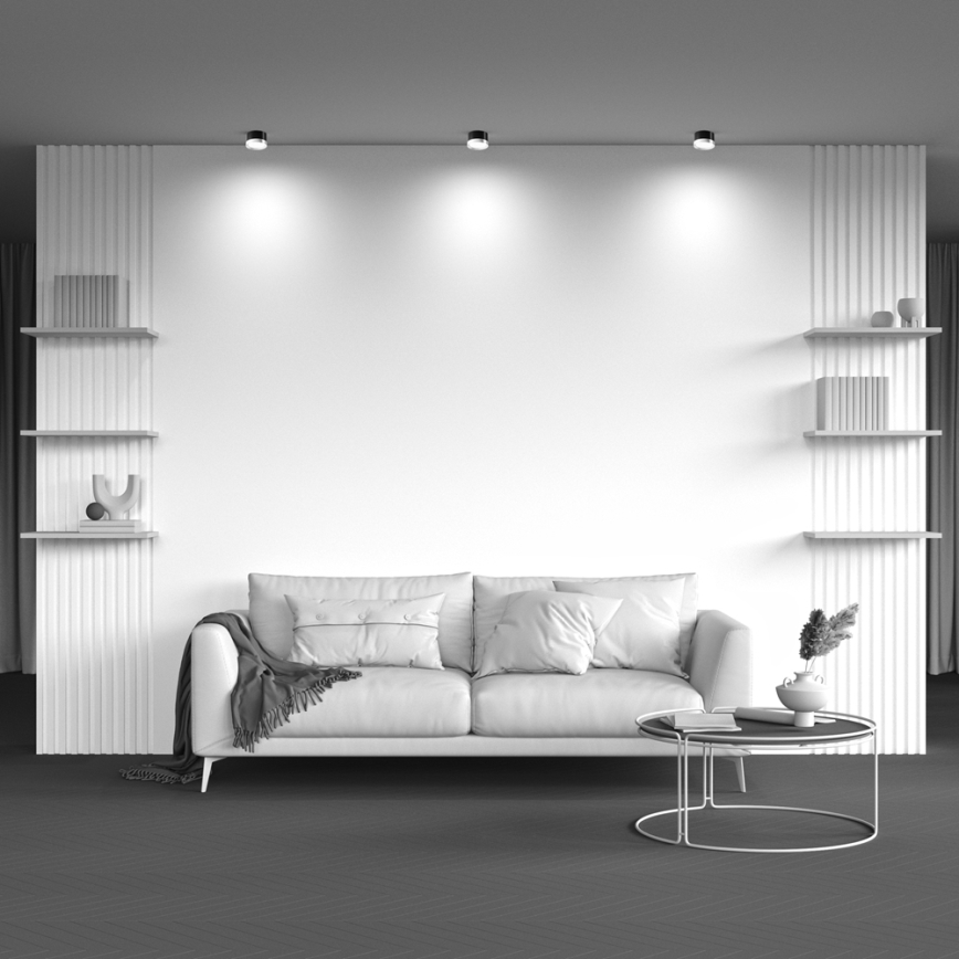 Maytoni C086CL-GX53-SRD-BG - Foco HOOP 1xGX53/15W/230V negro/dorado
