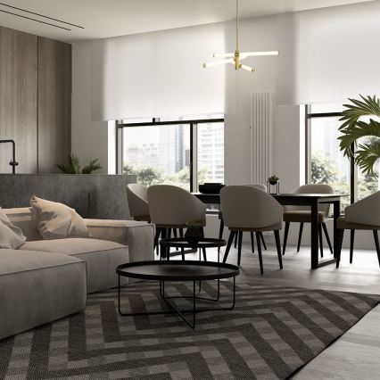 Maytoni MOD106PL-L28G3K - Lámpara colgante LED en varilla AXIS LED/28W/230V acabado dorado