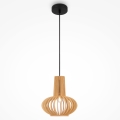 Maytoni MOD193PL-01W - Lámpara colgante ROOTS 1xE27/40W/230V diá. 22,5 cm beige