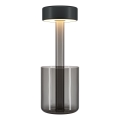 Maytoni MOD229TL-L3B3K3 - Lámpara de mesa portátil recargable LED regulable LED/3W/5V 2200-4000K 2000 mAh negro/gris